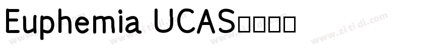 Euphemia UCAS字体转换